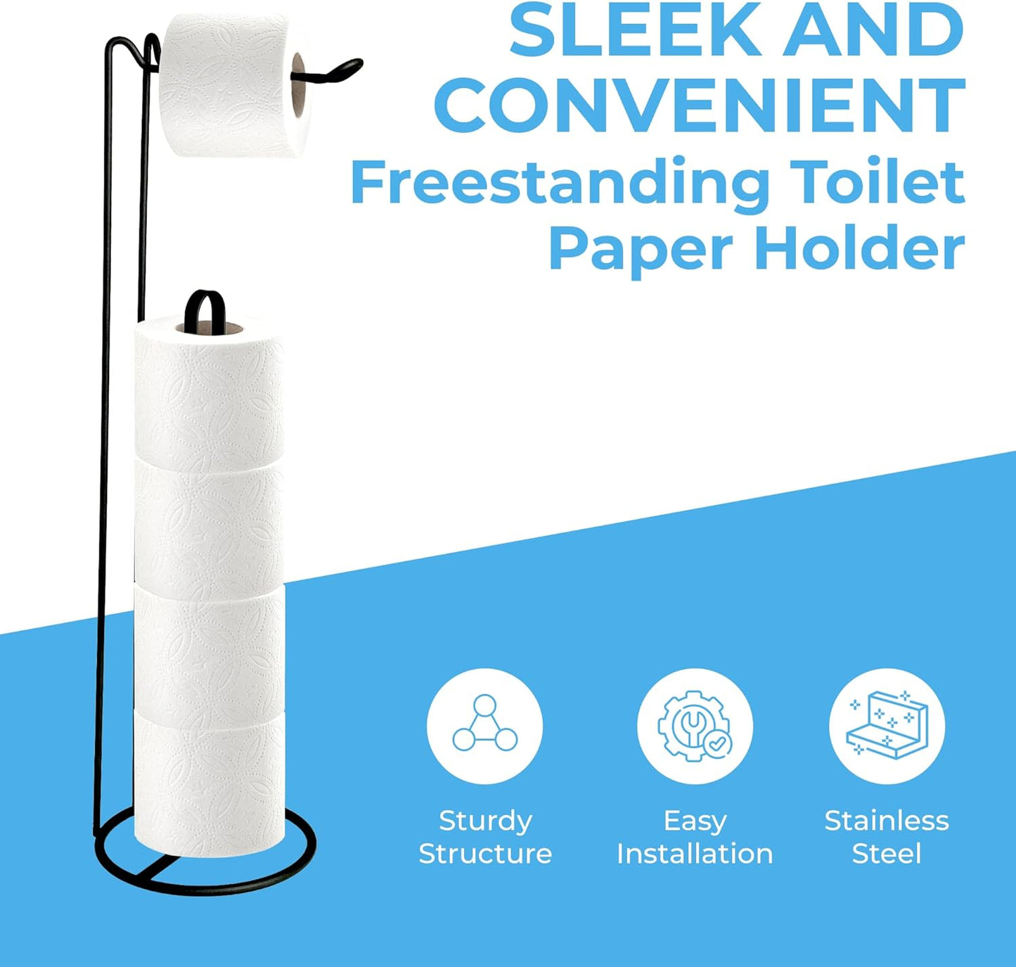 Blue Canyon Stainless Steel Toilet Roll Holder Chrome