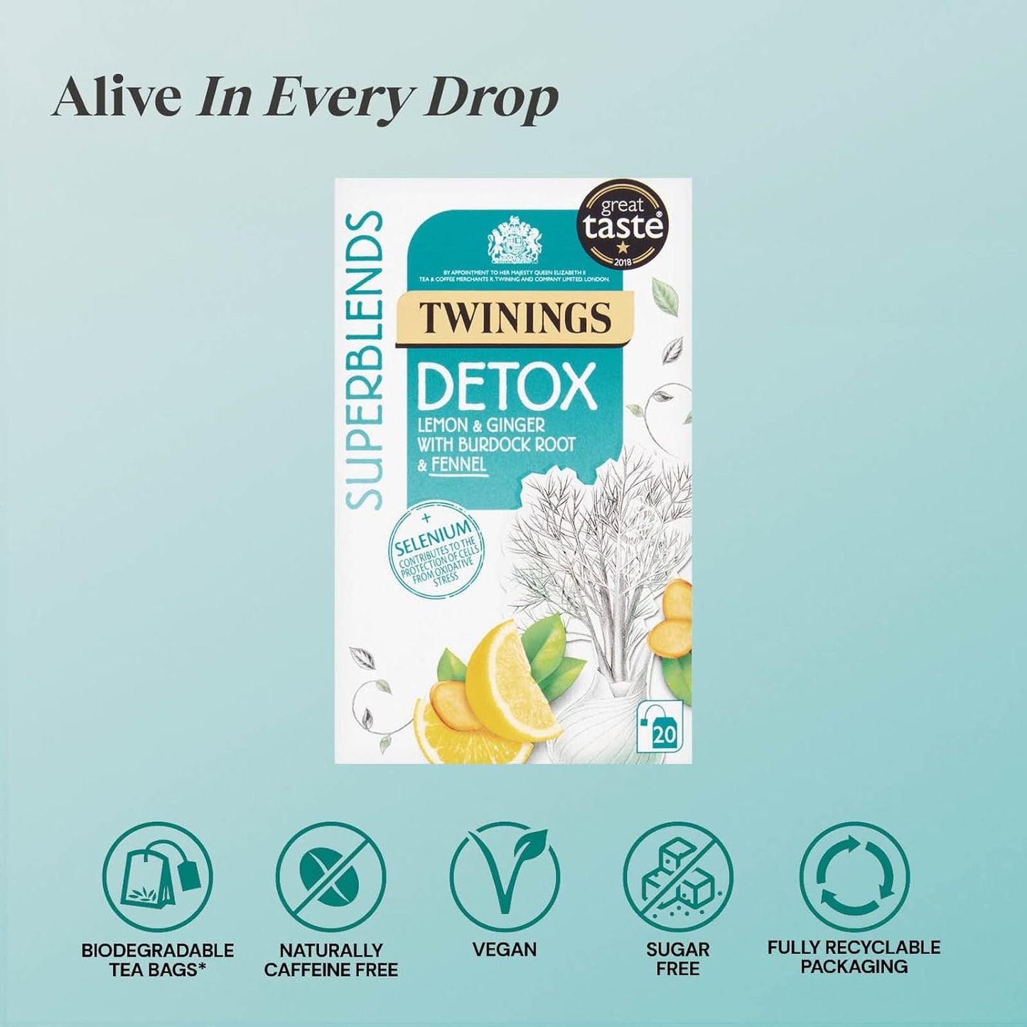 Twinings Superblends Detox Envelopes 20's