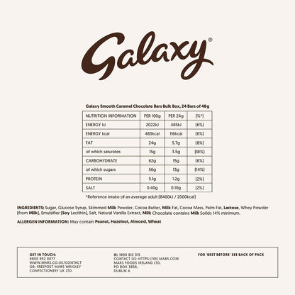Galaxy Caramel Twin Bars 24's