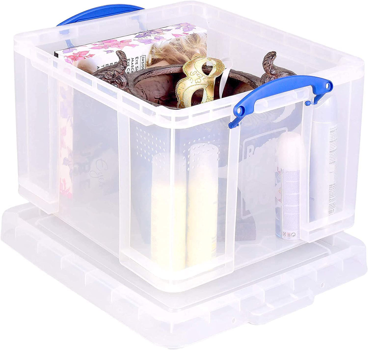 Really Useful Box Plastic Lightweight Robust Stackable 42 Litre 440x520x310mm Clear Code 42C - NWT FM SOLUTIONS