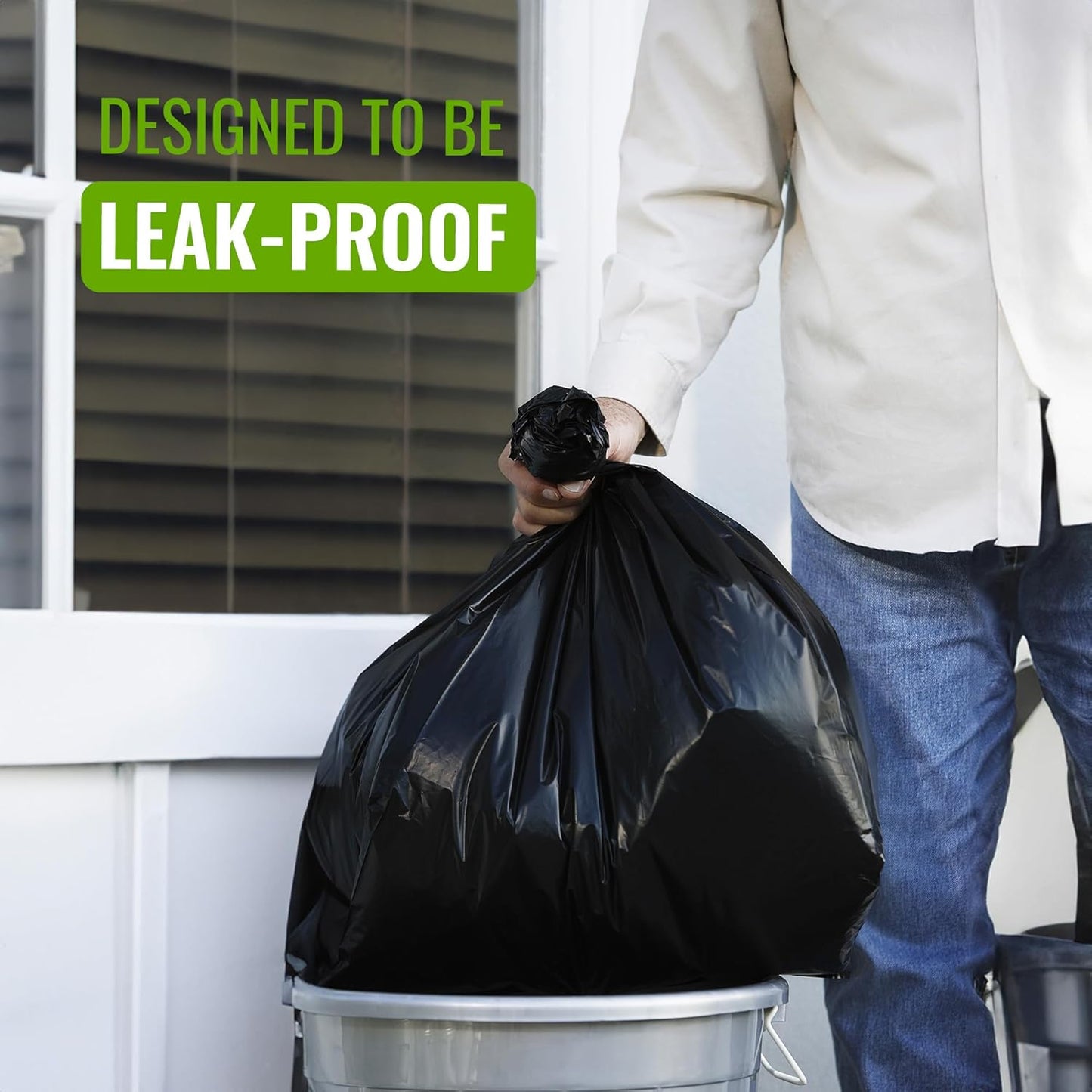 Ecobag 100L Extra Strong Heavy Duty Refuse Sacks 50 Pack