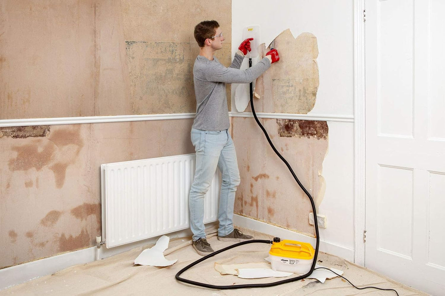 Wagner Wallpaper Steamforce plus | 4 Litre Capacity | 3.7m Flexi Hose | 70min Steaming