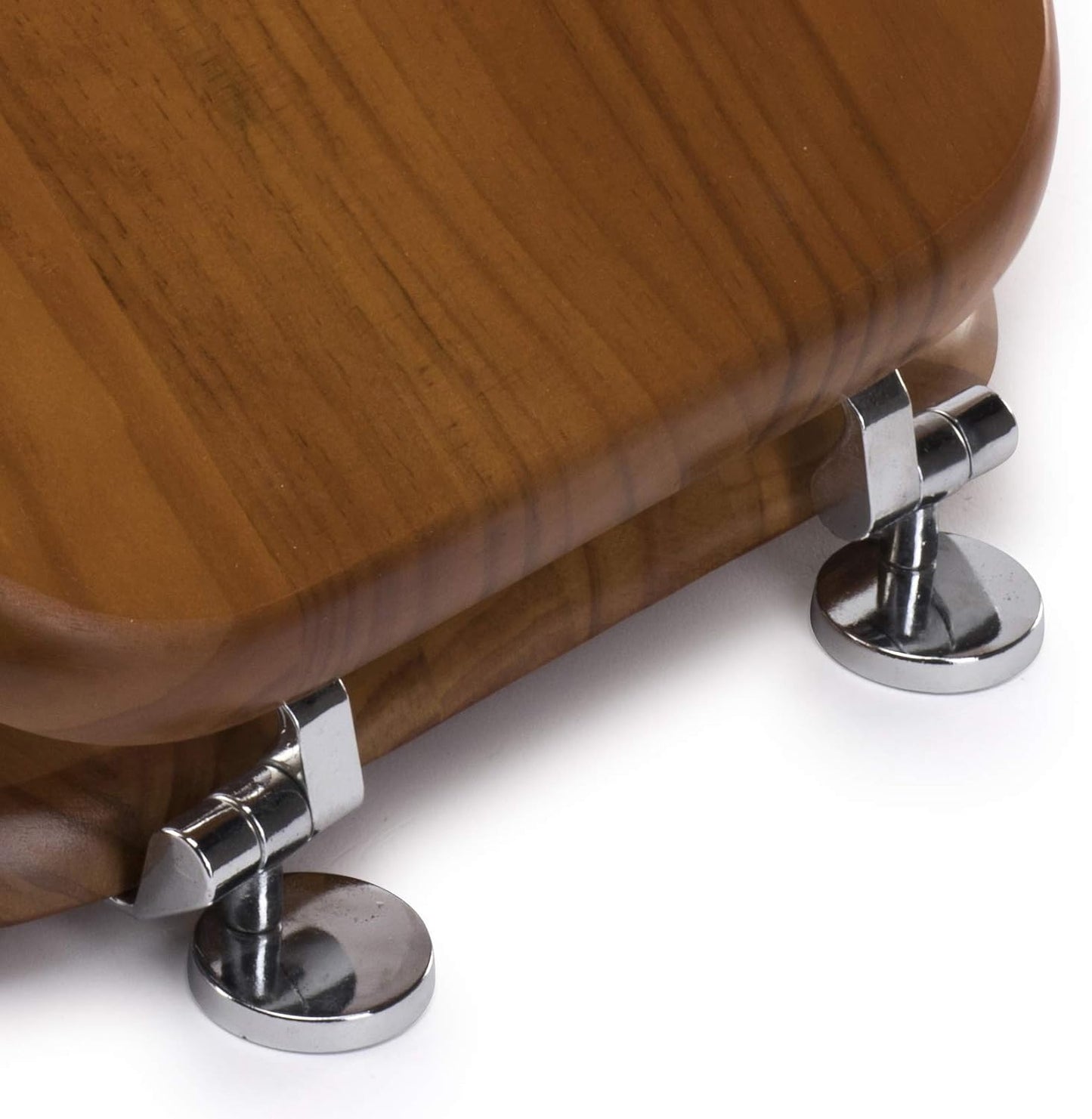 Croydex Antique Pine Effect Toilet Seat - Solid Wood Toilet Seat