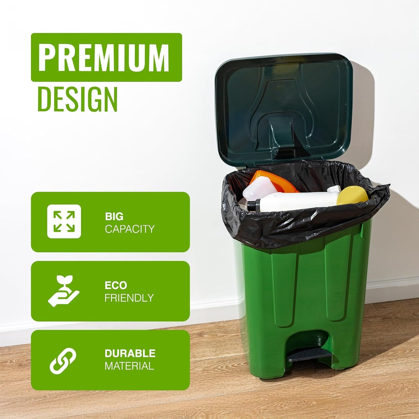 Ecobag 50L Heavy Duty Bin Bags Pack 50's