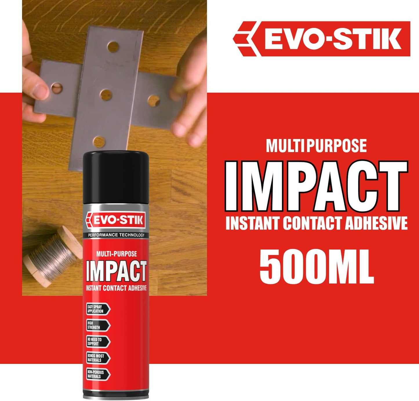 Evo-Stick Multi-Purpose Impact Adhesive Spray 500ml