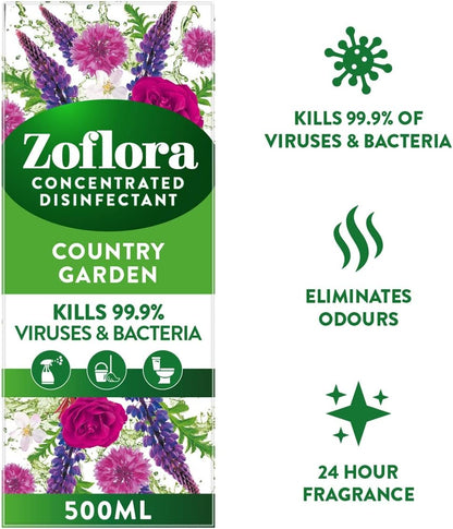Zoflora Disinfectant Country Garden 500ml
