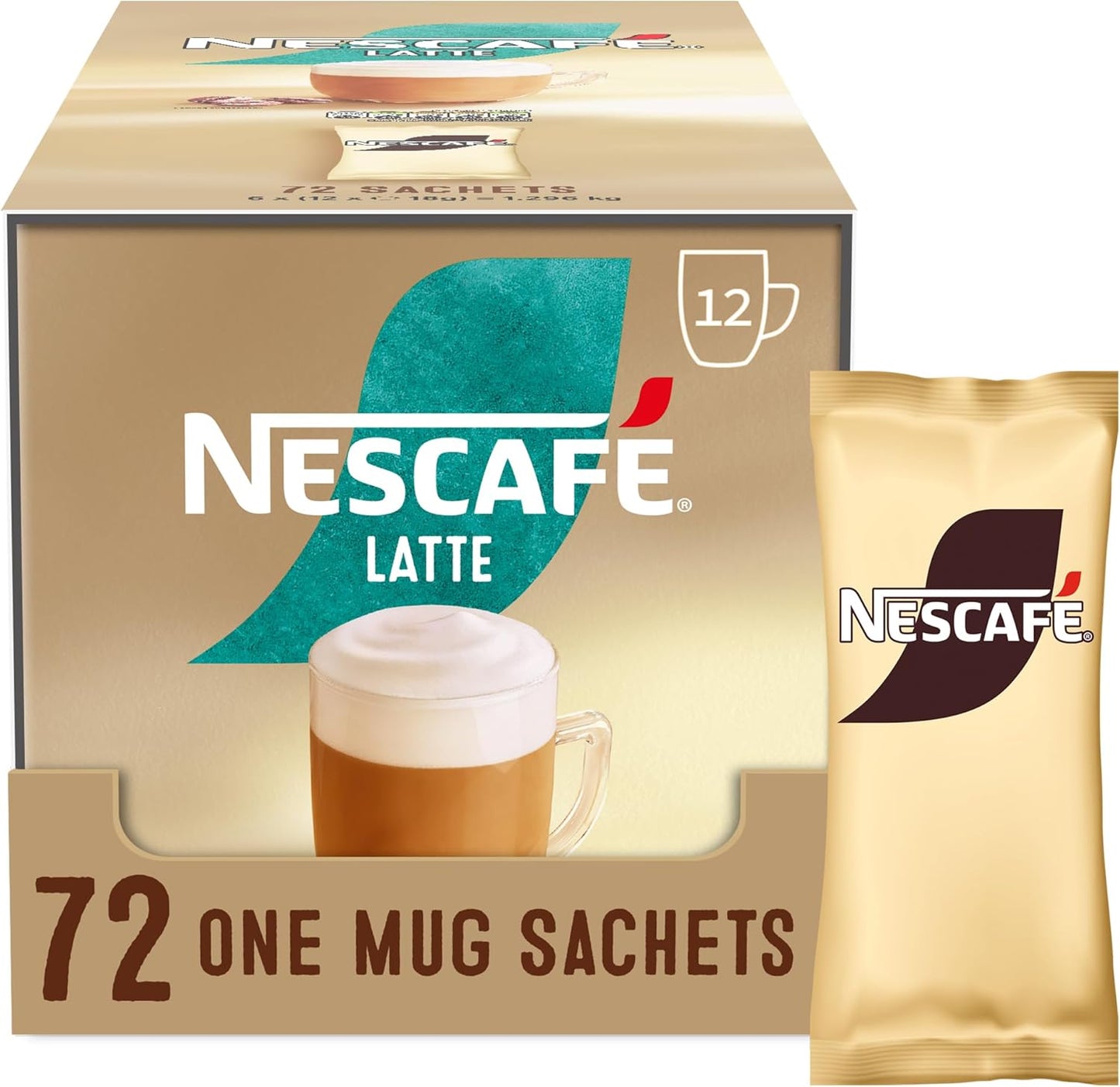 Nescafe Gold Latte Sachets 72's (6x12x216g)