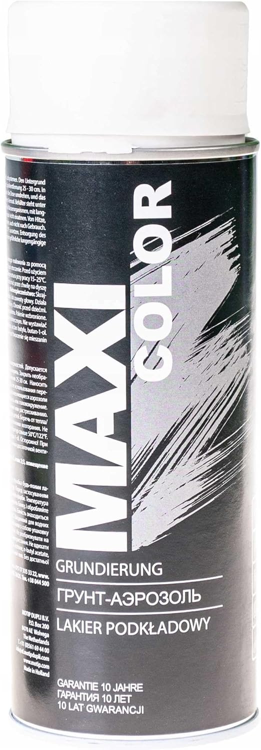Maxi Color White Spray Primer | Indoor or Outdoor | 400ml