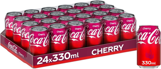 Cherry Coke Cans 24x330ml | GMO & Gluten Free