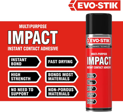 Evo-Stick Multi-Purpose Impact Adhesive Spray 500ml
