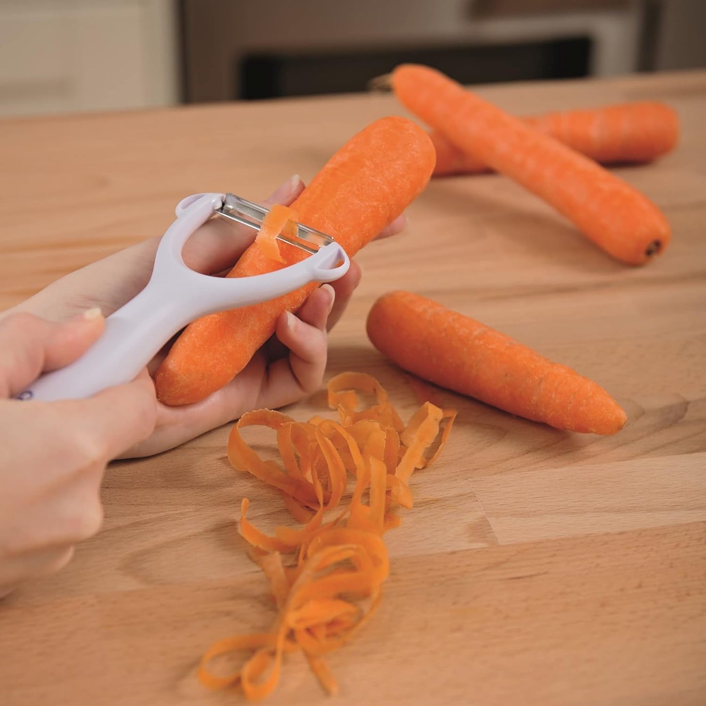 Culinare C30001 Safety Y Peeler, White