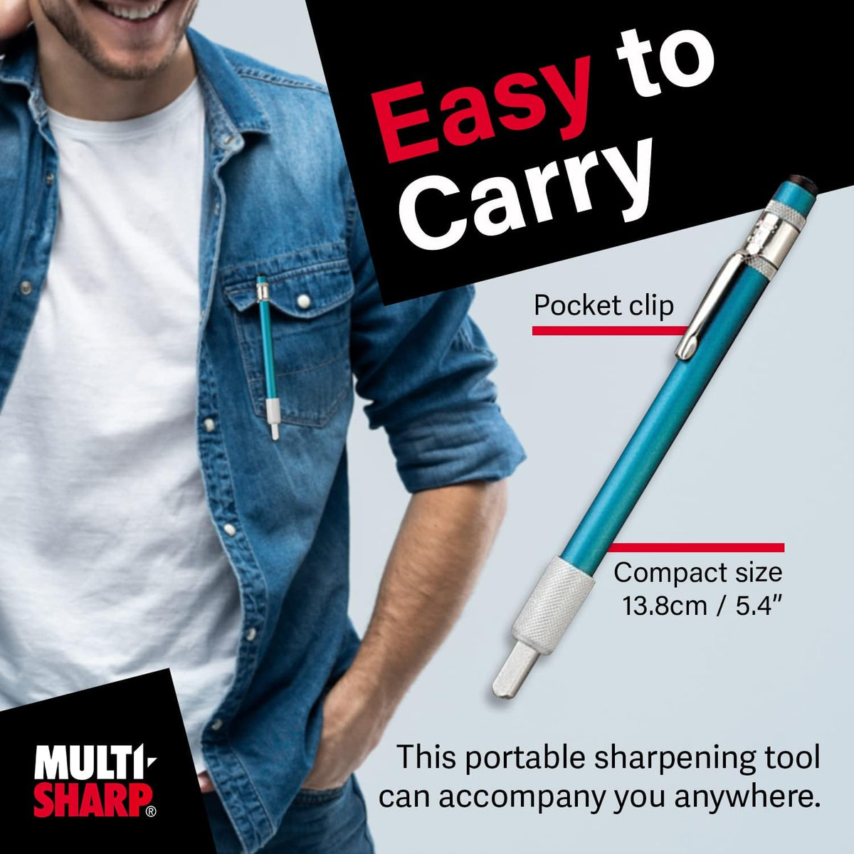 Multi-Sharp 3500 Multi-Purpose Diamond Tool Sharpener for Pruners, Secateurs, Loppers etc..