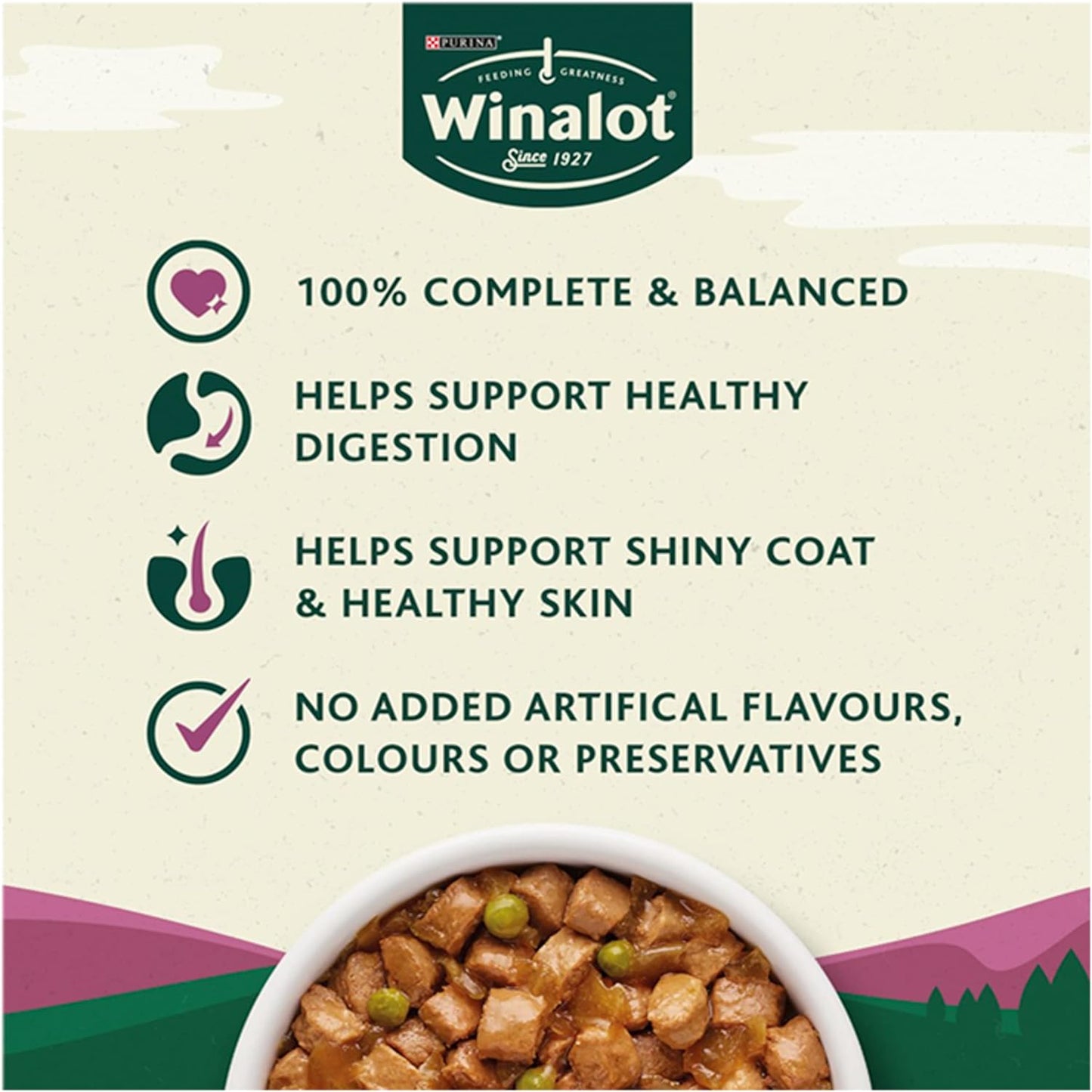 Winalot Perfect Portions Wet Dog Food Meaty Chunks in Jelly 80 x 100g