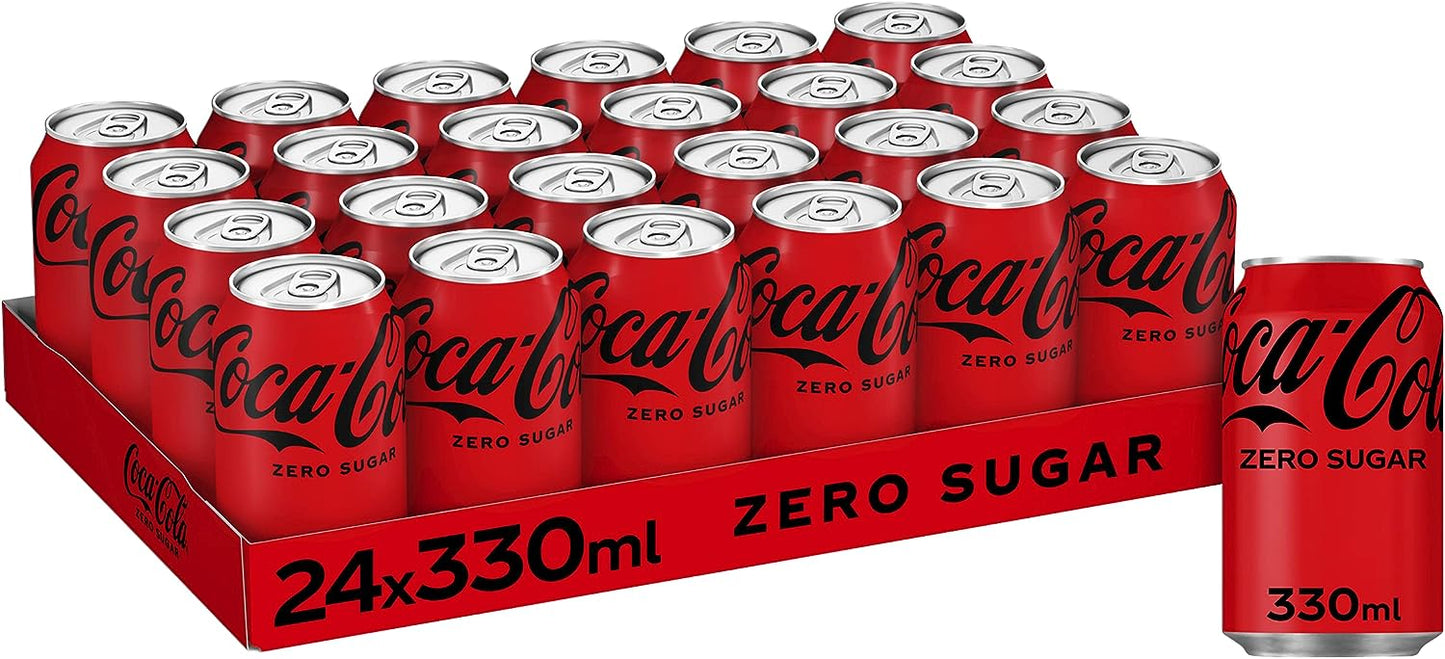 Coke Zero Cans 24x330ml