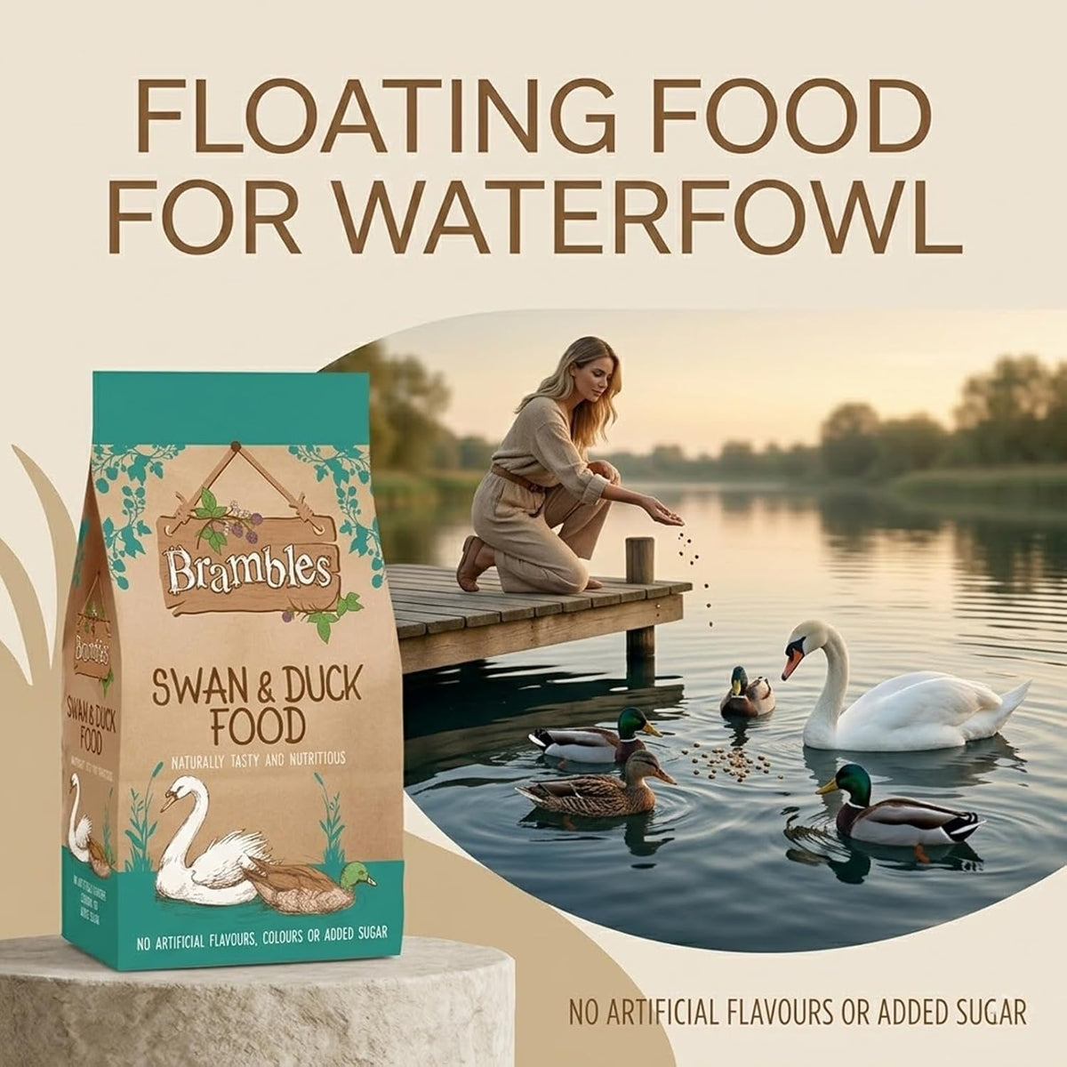 Brambles Floating Swan And Duck Food, 1.75 Kg