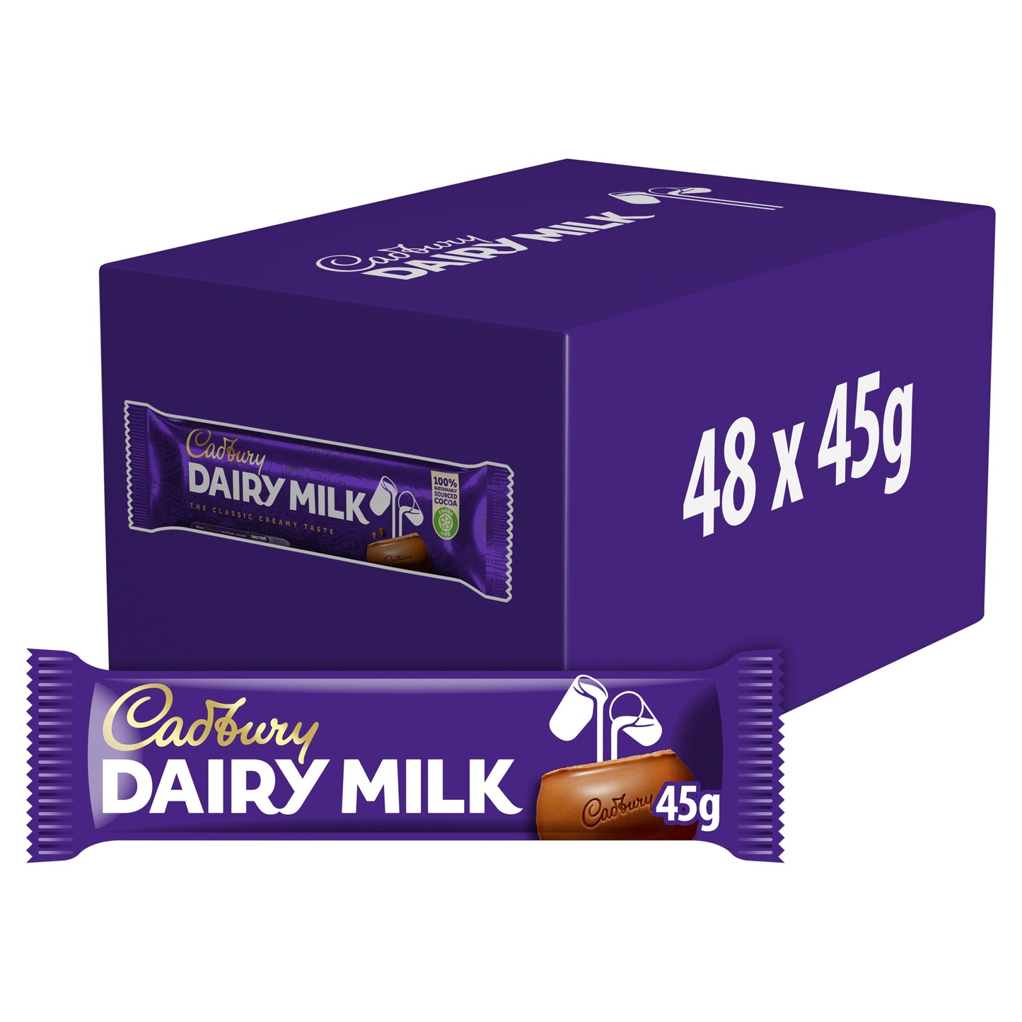 Cadbury Dairy Milk Pack 48 x 45g