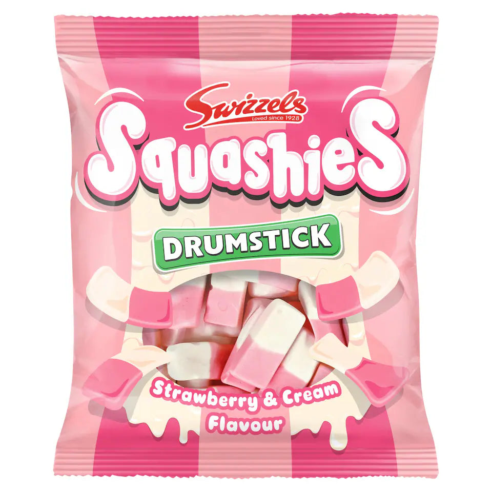 Swizzels Drumstick Squashies Strawberries & Cream 140g