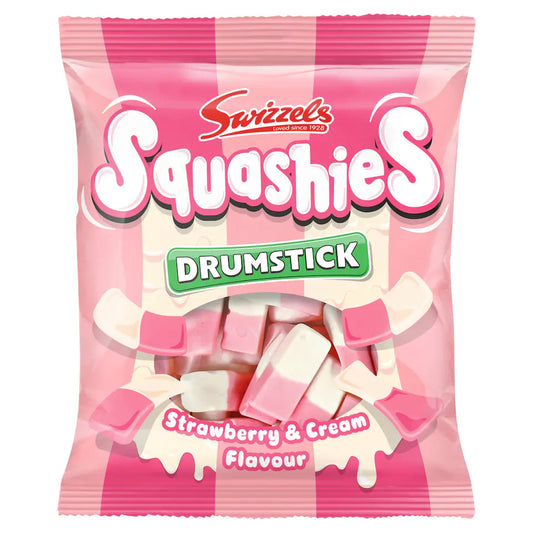 Swizzels Drumstick Squashies Strawberries & Cream 140g