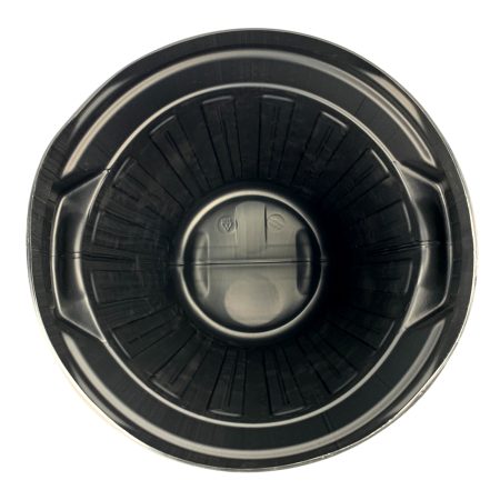 Fixtures Strata Shatterproof Refuse Bin Secure Push On Lid Black 80L