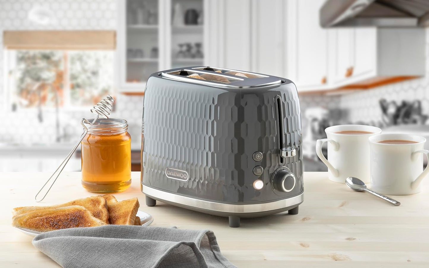 2 Slice Hive Toaster Grey