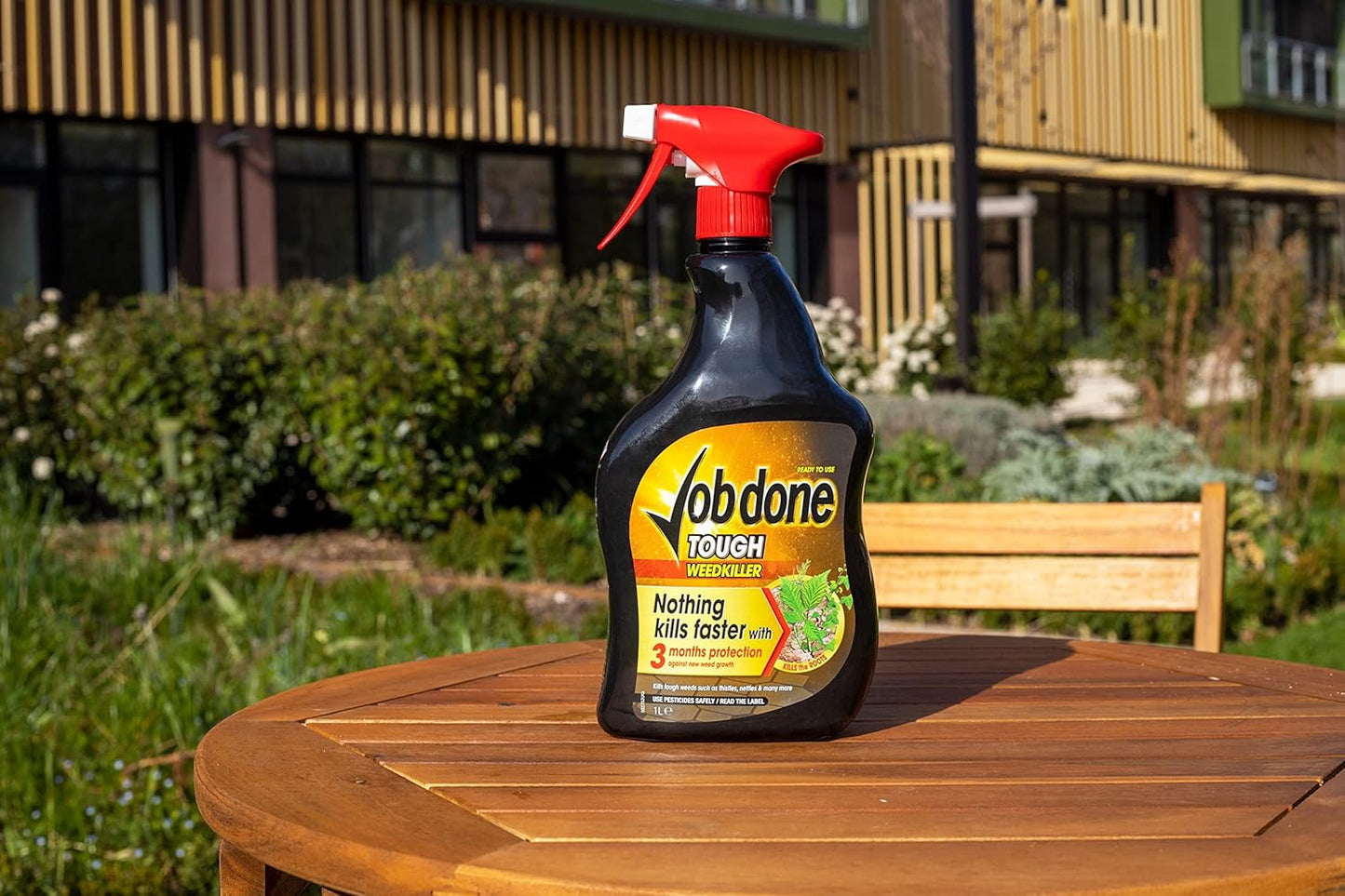 Job Done Tough Weedkiller | 1 Litre Spray | Controls Brambles, Nettles and More.