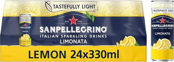 San Pellegrino Sparkling Lemon Cans 24x330ml