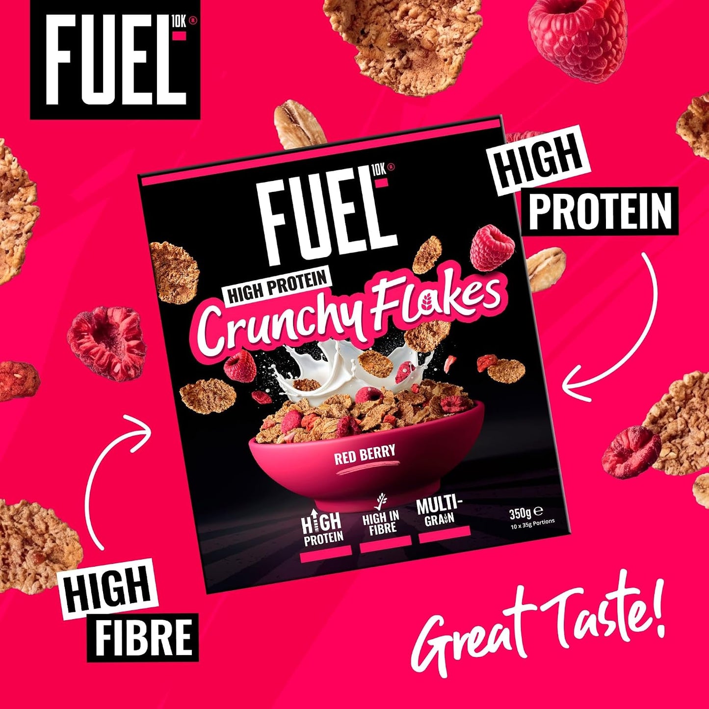 Fuel 10K Multigrain Berry Flakes 350g Box
