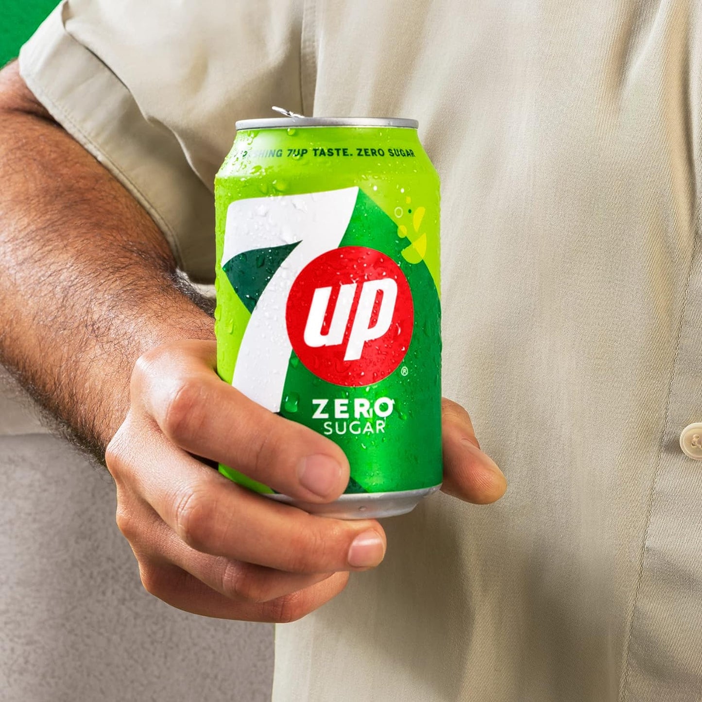 7 Up Free Lemon and Lime Carbonated Canned Soft Drink 330ml (Pack of 24)