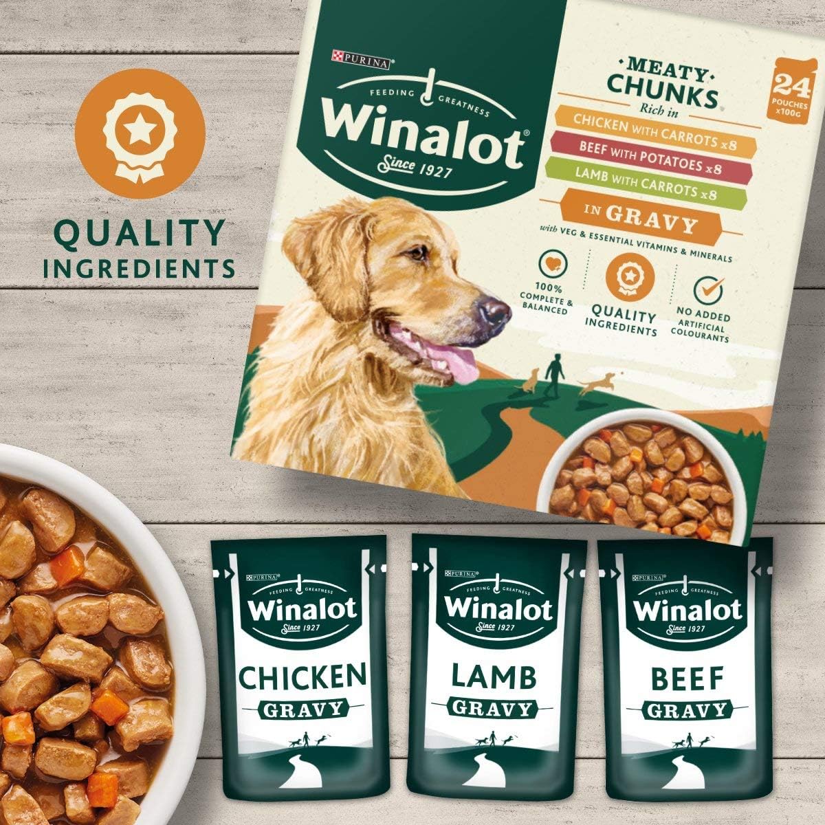 Winalot Perfect Portions in Gravy 24x100g