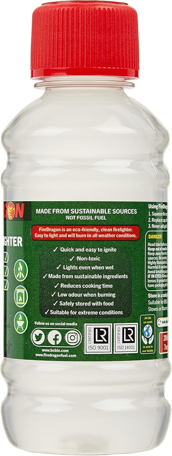 Firedragon - Natural & Eco-Friendly Firelighter Gel 200Ml