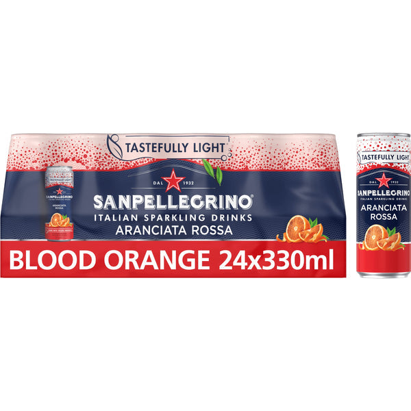 San Pellegrino Sparkling Blood Orange Cans 24x330ml