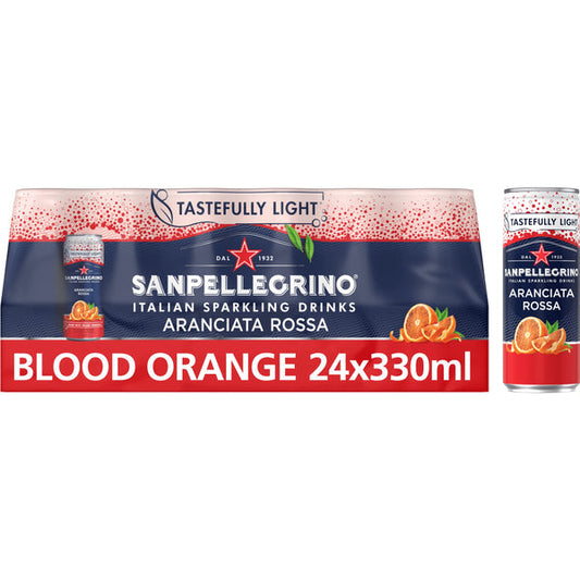 San Pellegrino Sparkling Blood Orange Cans 24x330ml