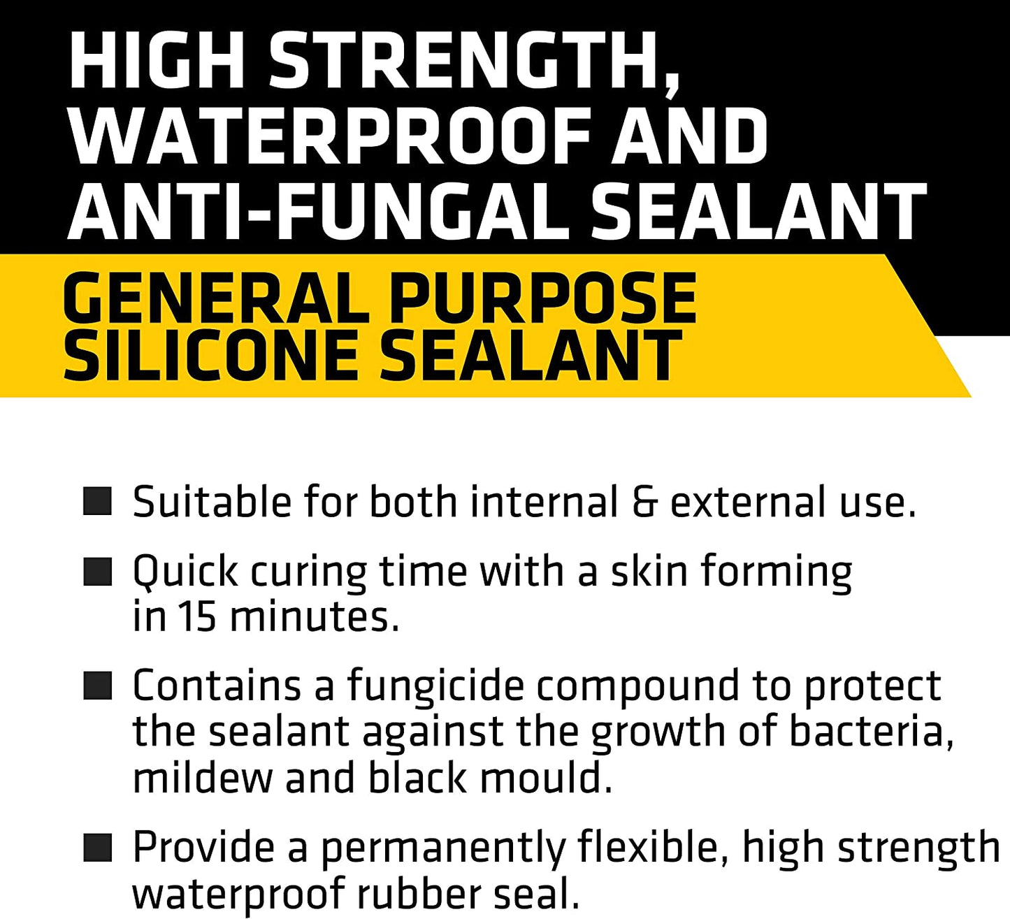 Everbuild General Purpose Silicone Clear 280ml - NWT FM SOLUTIONS