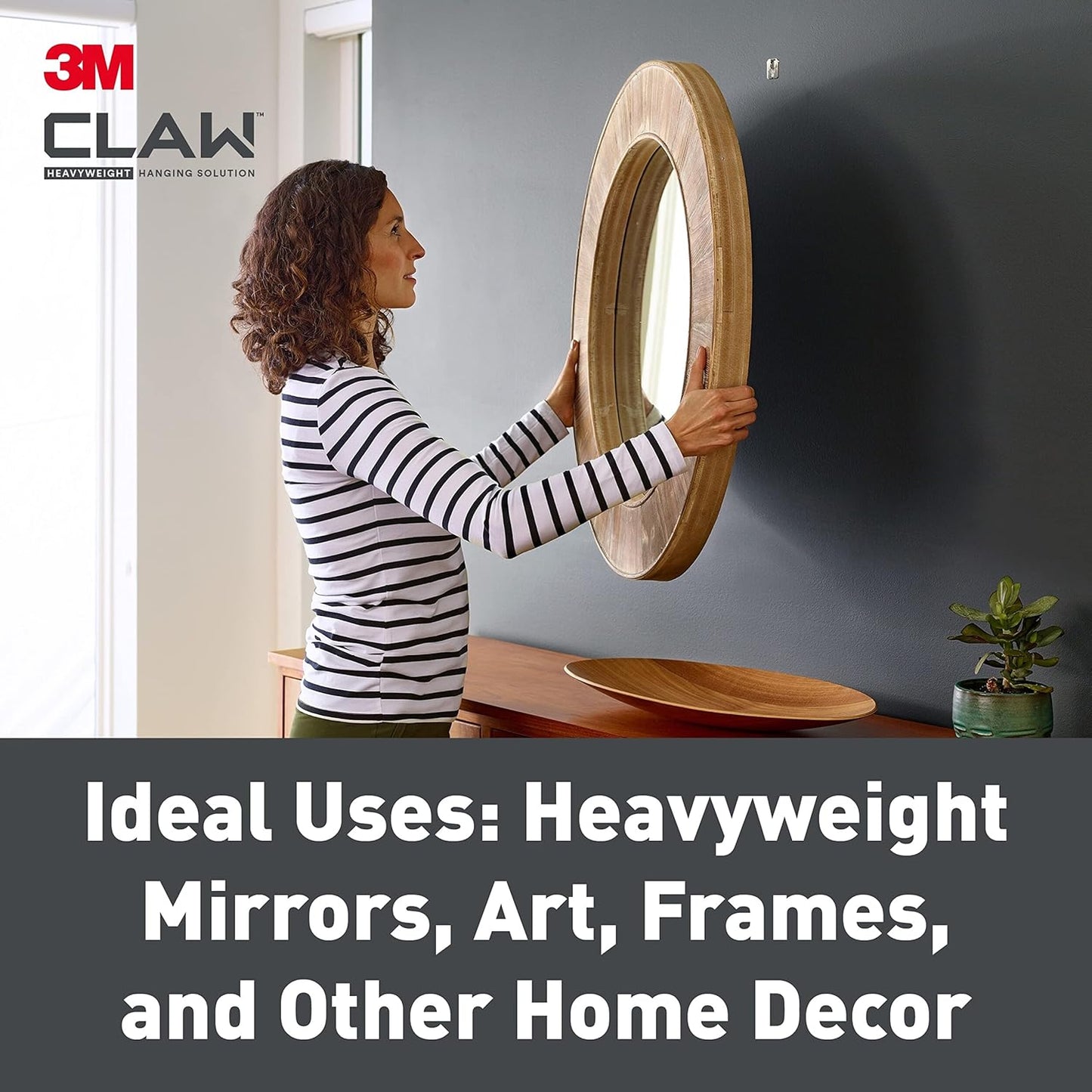 3M Claw Plasterboard Picture Hanging Wall Hooks | 2 Pack | Upto 20kg.