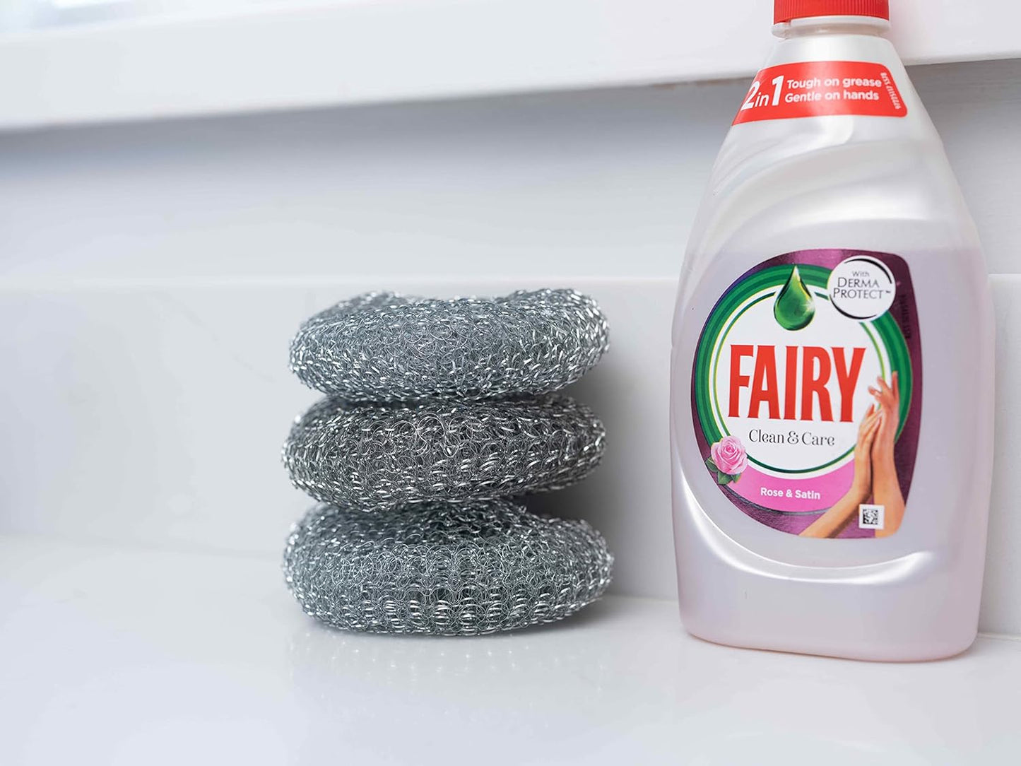 Addis Fairy Original Premium Steel Wool Pot & Pan Scourers, Pack Of 3