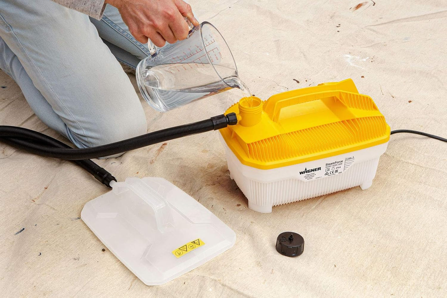 Wagner Wallpaper Steamforce plus | 4 Litre Capacity | 3.7m Flexi Hose | 70min Steaming