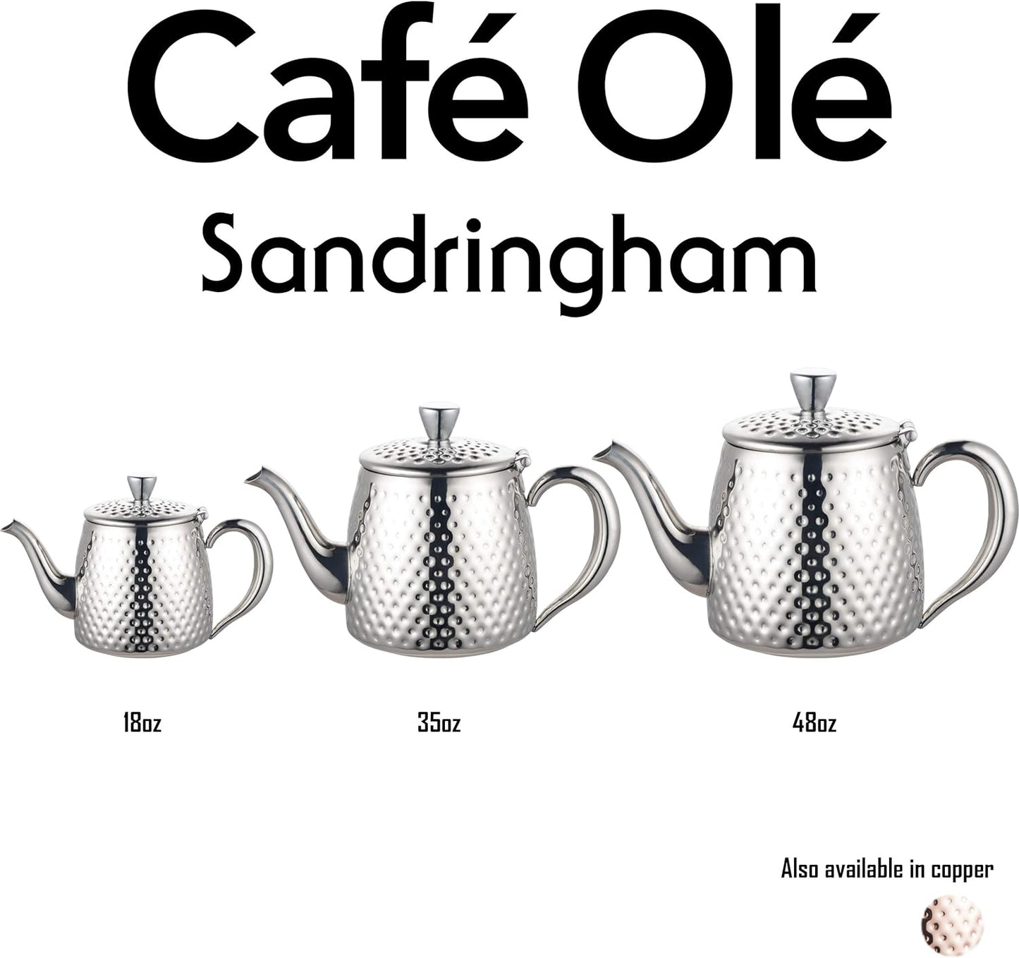 Cafe Ole Premium Teaware Teapot 18oz