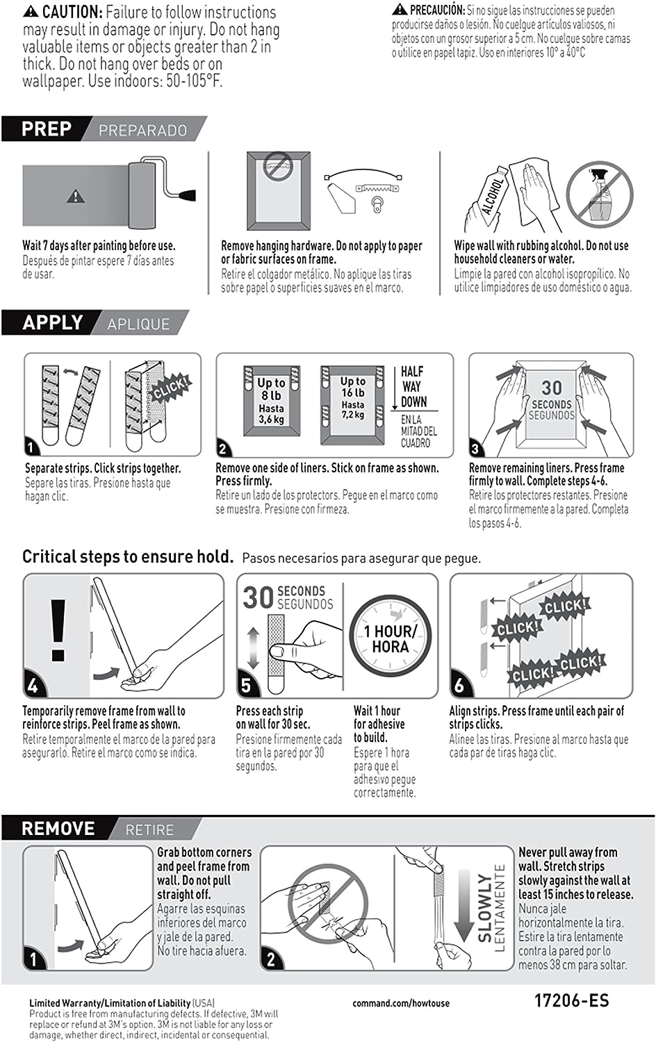 Command 17206 Large Picture Hanging Strips