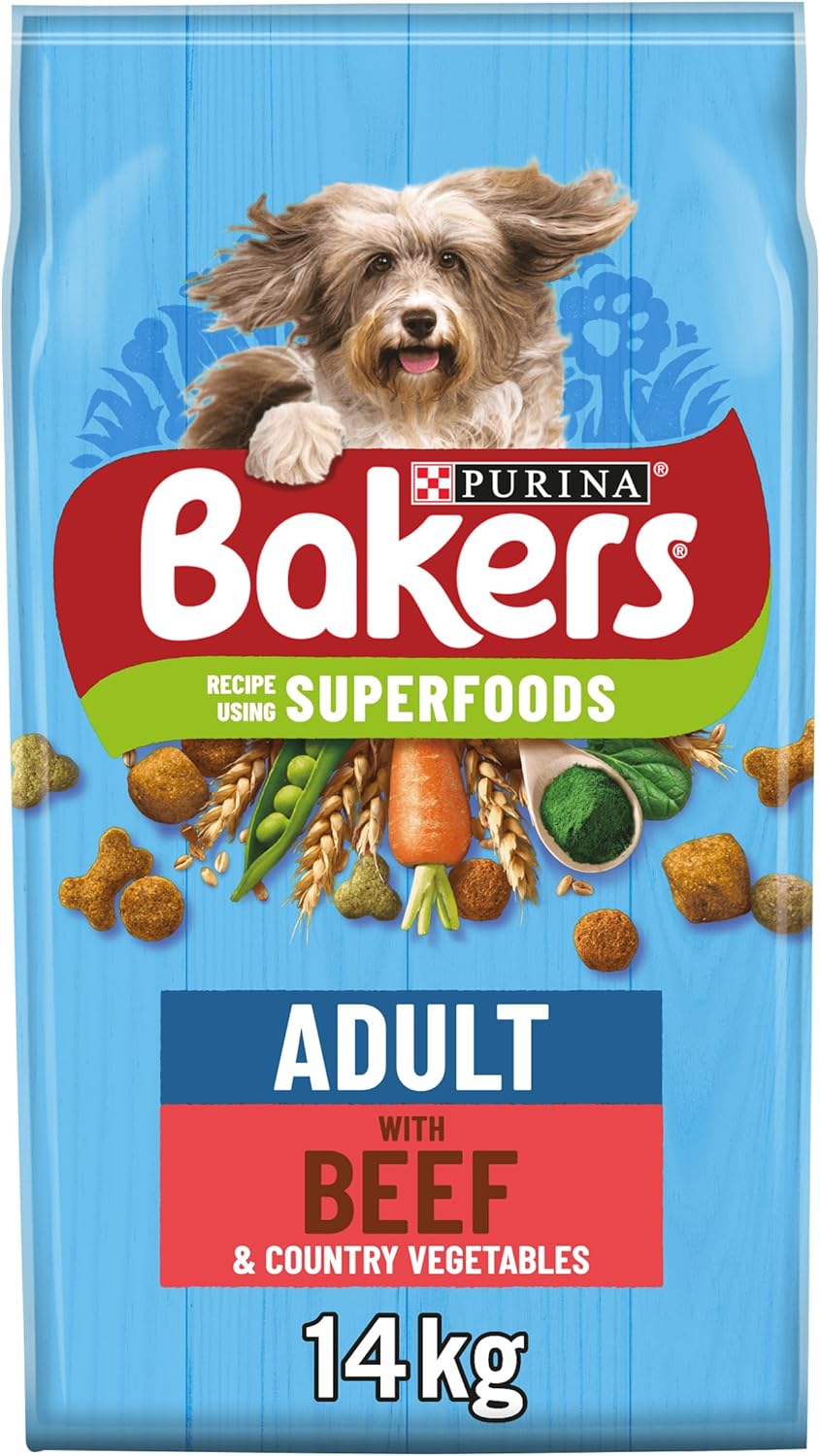 Bakers Adult Beef Dog Food 14kg