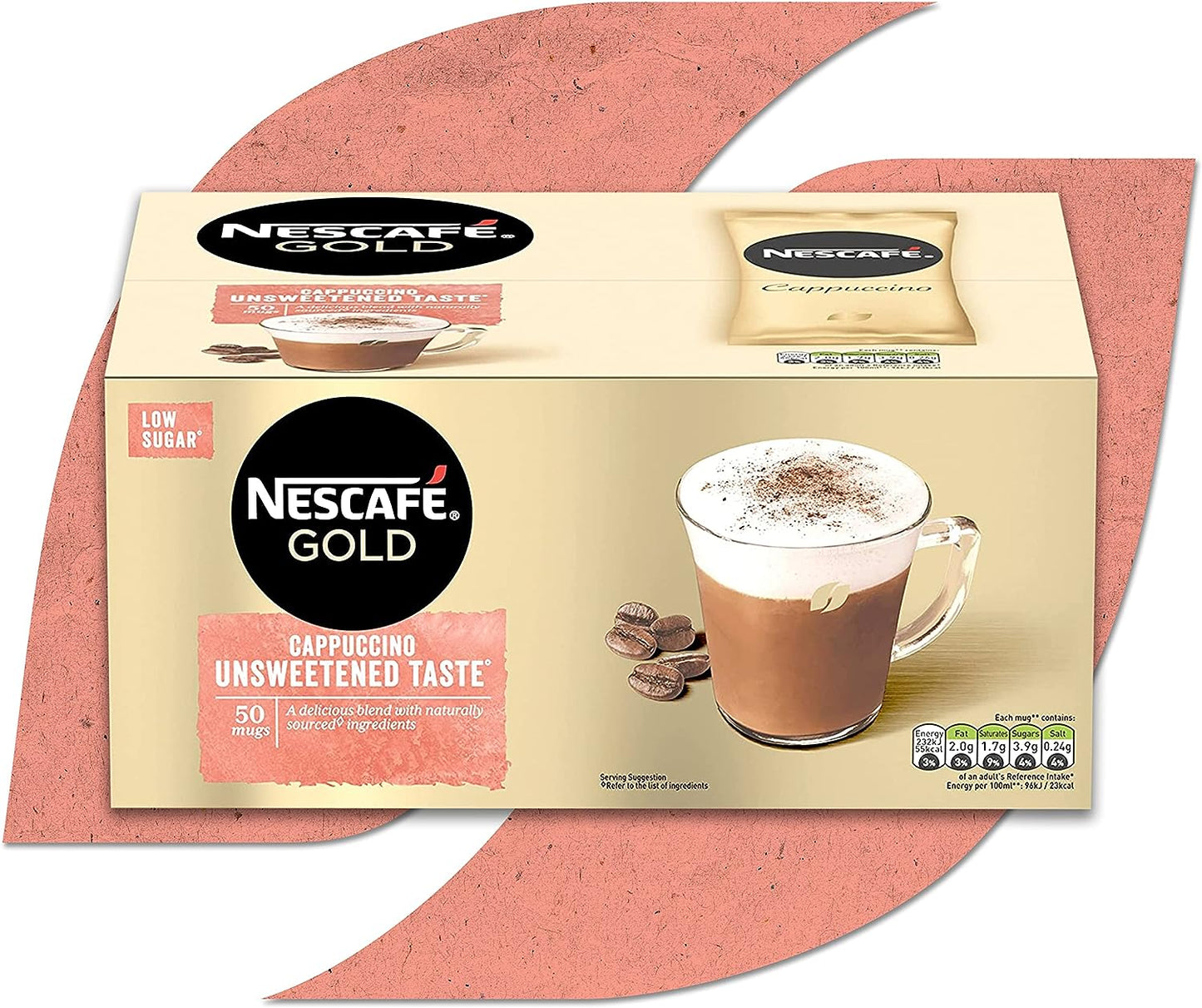 NESCAFE® GOLD Cappuccino Unsweetened Sachets 50 x 14.2g