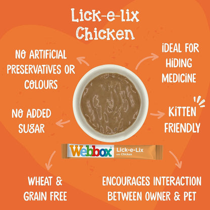 Webbox Lick-e-Lix Chicken 5 Pack