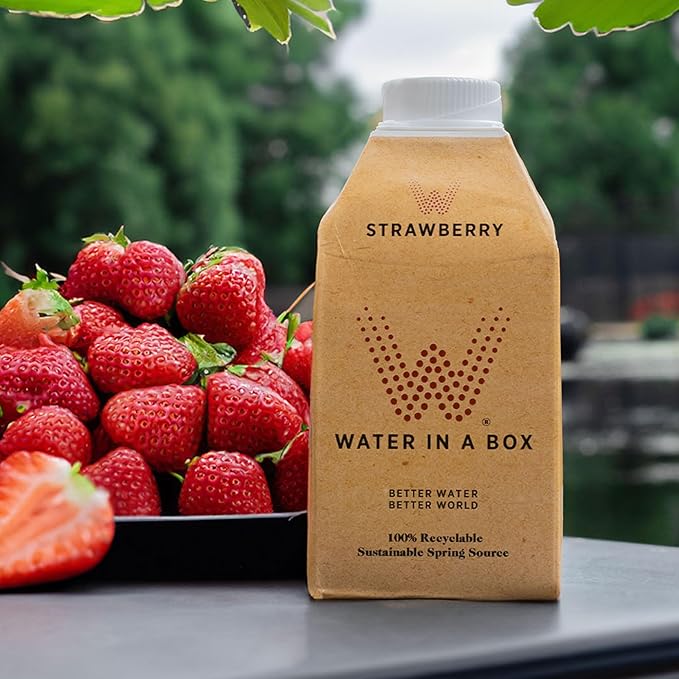 Vivid Water in a Box Strawberry Water, Cartons, 500ml, Pack of 12