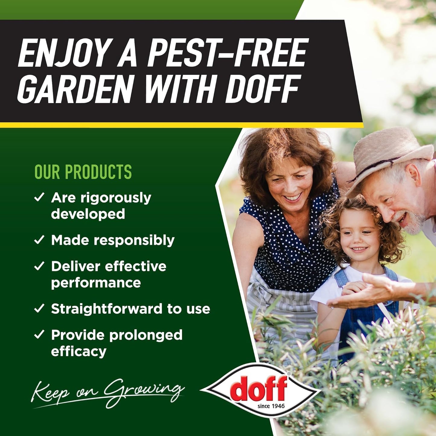 Doff Power Up Slug & Snail Killer - 3X More Powerful 650g.