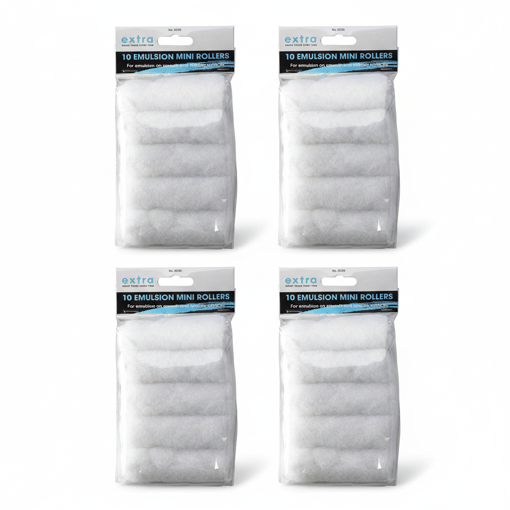 LG Harris Extra Value Set | 10 x 4" Emulsion Roller Pack