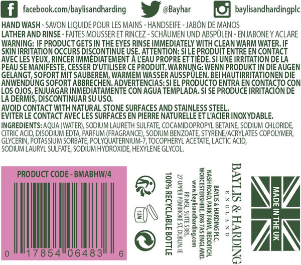Baylis & Harding Jasmine & Apple Blossom Anti Bacterial Hand Wash 500ml