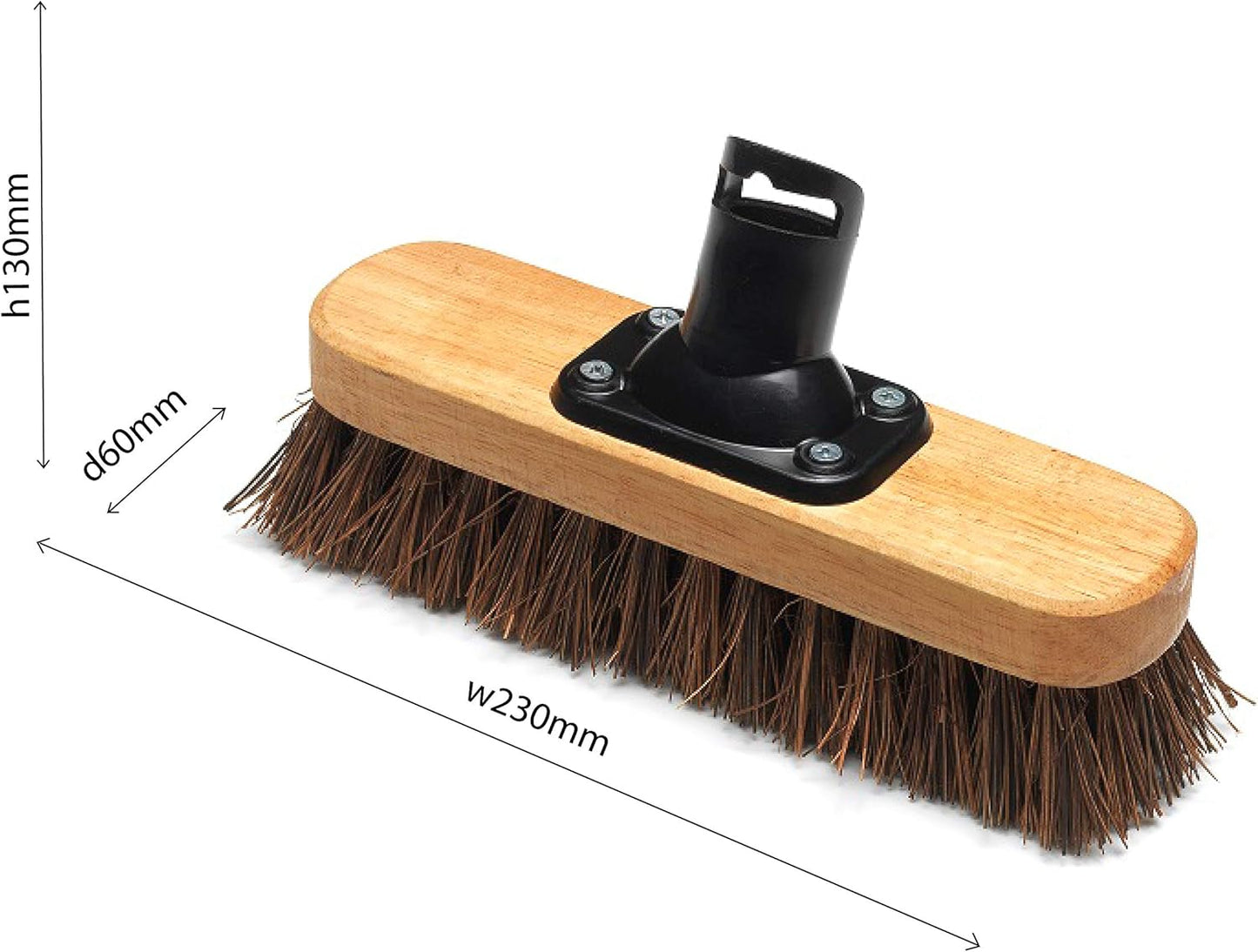 Addis 230Mm Deck-Scrub Head, Varnished.