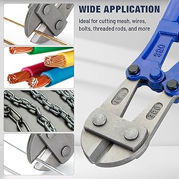 Hilka Tools Heavy Duty Bolt Cutters 18" | Blue & Black