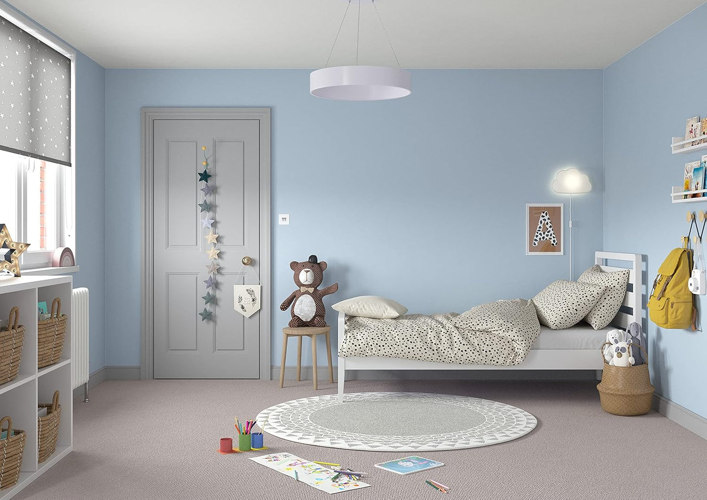 Dulux Walls & Ceilings | Silk Emulsion Paint | Bright Skies | 1 x 2.5 Litre Tin
