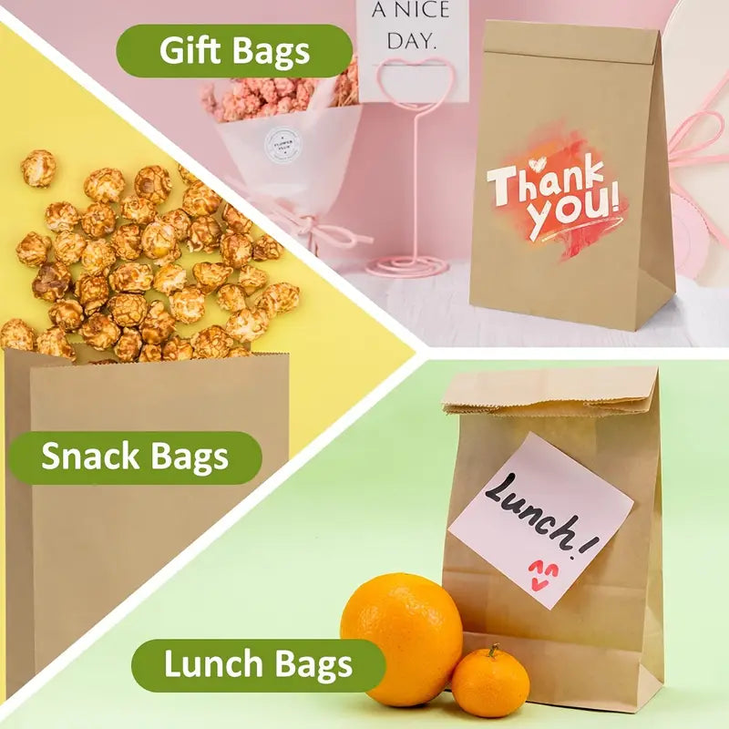 ECO Friendly Paper Sandwich & Snack Bags by TOASTABAGS - 25 Bags