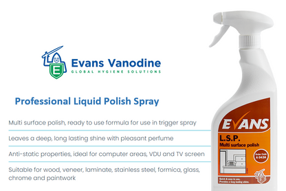 Evans Vanodine LSP Multi Surface Polish 750ml